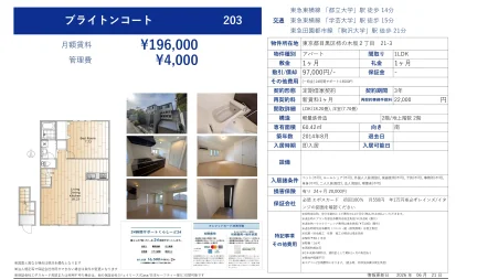 ブライトンコート 203号 0