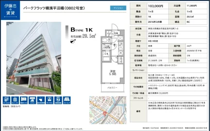 パークフラッツ横濱平沼橋 0802号 0