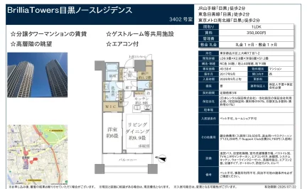 Brillia Towers 目黒ノースレジデンス 3402号 0