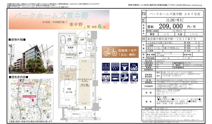 パークホームズ東中野 307号室 307号 0