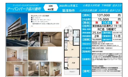 アーバンパーク品川豊町 402室 0