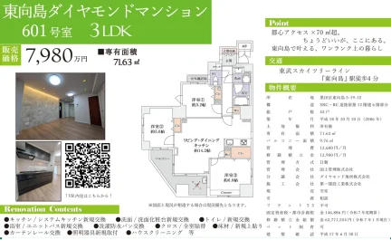 東向島ダイヤモンドマンション 601号室 0