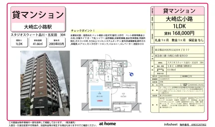 スタジオスウィート品川 五反田 304 304号 0