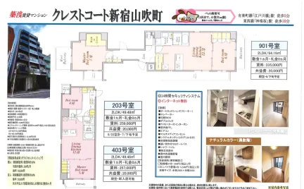 クレストコート新宿山吹町 901号 0