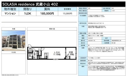 SOLASIA residence 武蔵小山402 402 0