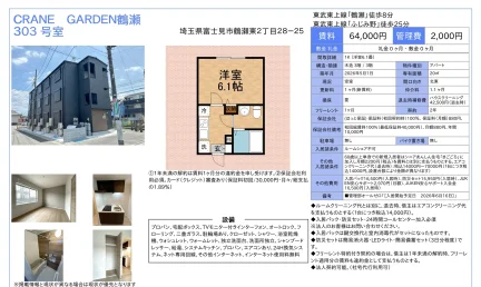 CRANE GARDEN鶴瀬 303号 0