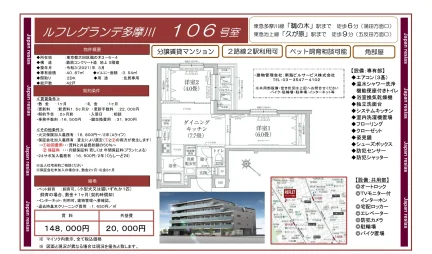 ルフレグランデ多摩川 106号 0