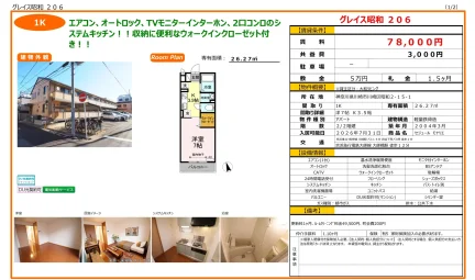 セジュール モナリエ 206号 0