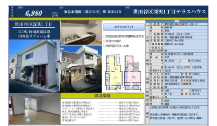 世田谷区深沢1丁目テラスハウス 0