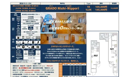 グラード ニシニッポリ 101号 0