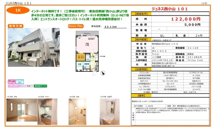 ジュネス西小山 101号 0