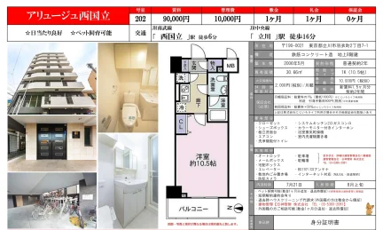 アリュージュ西国立 202号 0