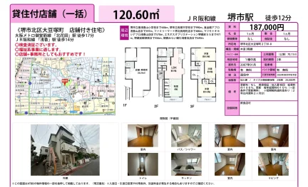 堺市北区大豆塚町店舗付き住宅 0