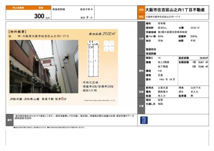 大阪府大阪市住吉区山之内1丁目 中古戸建 0