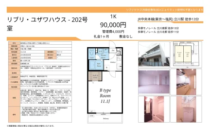 リブリ・ユザワハウス 202号 0