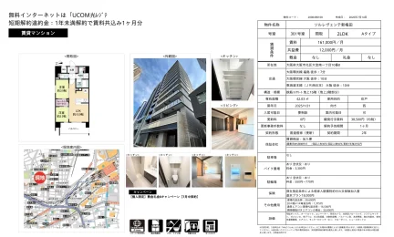 ソルレヴェンテ新梅田 301号 0
