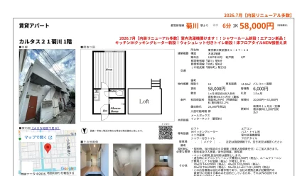 カルタス21菊川 1階 0