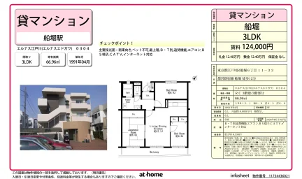 Vintage 3LDK Condo in Funabori 0