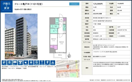 ドゥーエ亀戸III 1101号 0