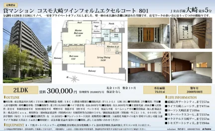 コスモ大崎ツインフォルムエクセルコート 801 801 0
