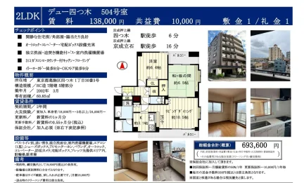 デュー四つ木 504号 0