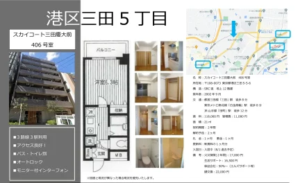 スカイコート三田慶大前 406号 0