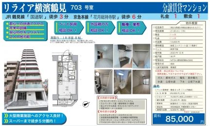 リライア横濱鶴見 703号 0