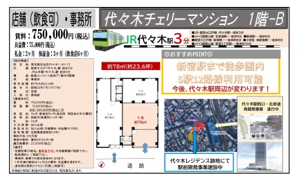 代々木チェリーマンション 1階-B 0