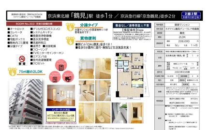 ネオマイム鶴見デュークレア壱番館 303号 0