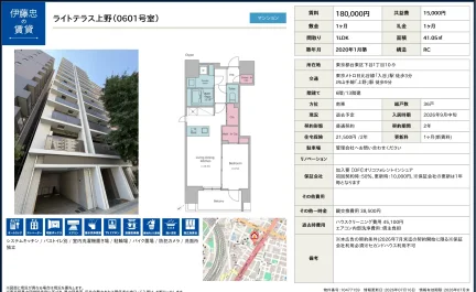 ライトテラス上野 0601号 0