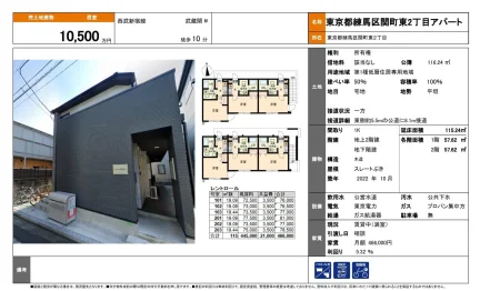 東京都練馬区関町東２丁目アパート 0