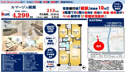 ルマージュ綾瀬 2号 0