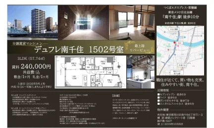 デュフレ南千住 1502号 0