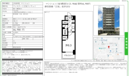 ファステート江坂ランウェイ 802 0