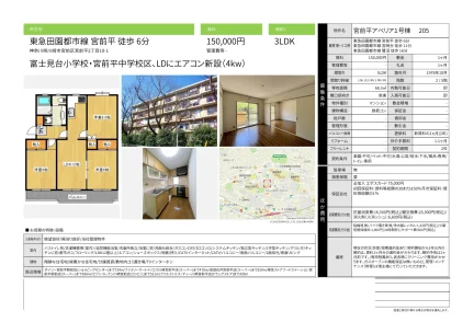 宮前平アベリア1号棟 205 205号 0