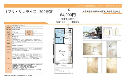 リブリ・サンライズ 302号 0
