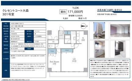 クレセントコート大森 301号 0