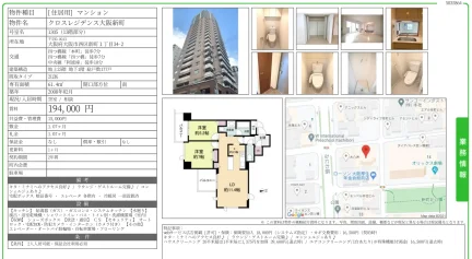 クロスレジデンス大阪新町 1305号 0
