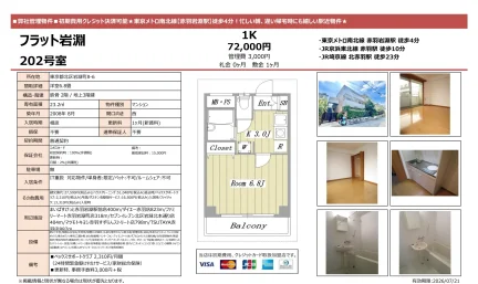 フラット岩淵 202号 0