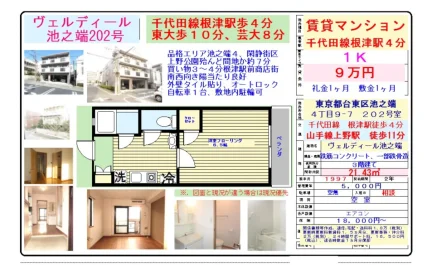 ヴェルディール池之端 202号 0