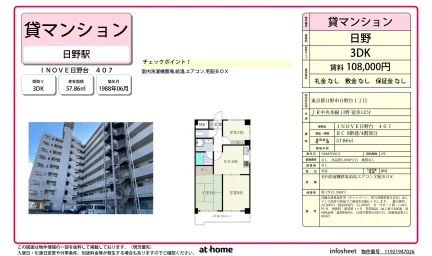 Classic 3DK Condo in Hinodai 0