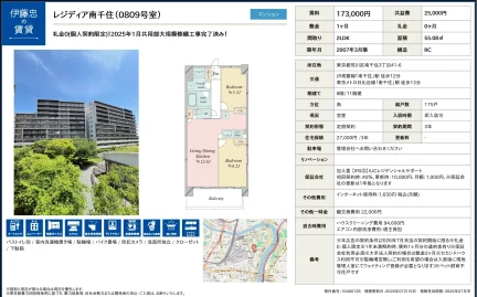 伊藤忠レジディア南千住 0809号室 0