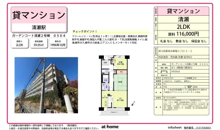 ガーデンコート清瀬2号棟 0