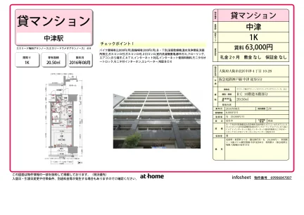 Modern Studio Condo Near Station in Nakatsu 0