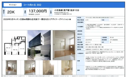 コート向ヶ丘 302 302号 0
