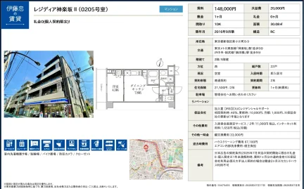 伊藤忠レジディア神楽坂 II (0205号室) 0205号 0