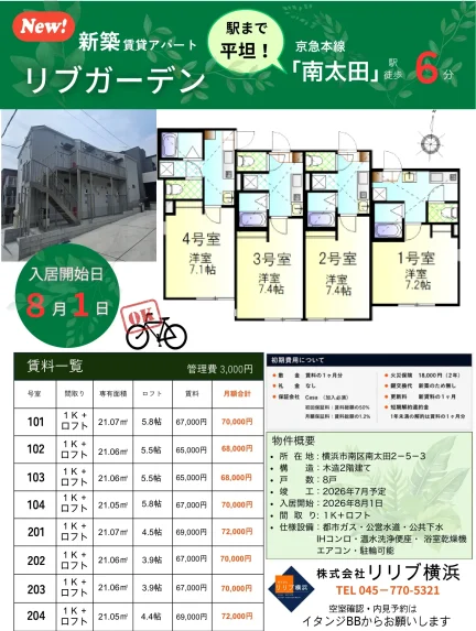 リブガーデン「南太田」 202号 0