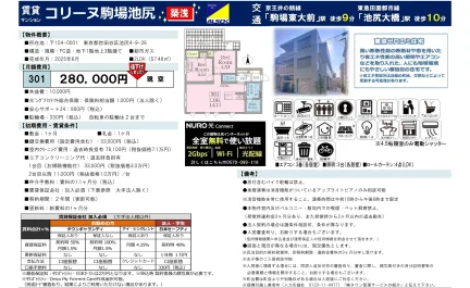 コリーヌ駒場池尻 301 0