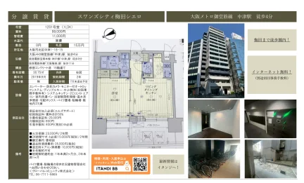 スワンズシティ梅田シエロ 1201号 0