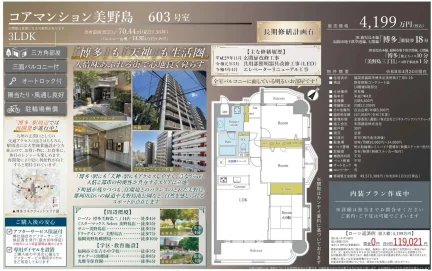コアマンション 美野島 603 号室 603号 0